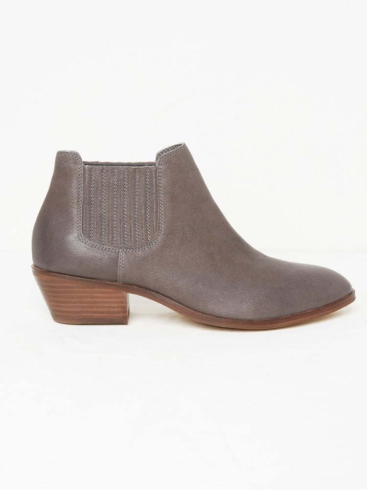 FatFace Grey Western Ankle Boots - Image 1 of 4