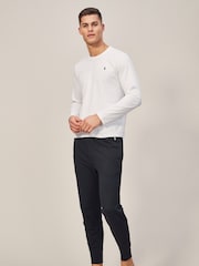 Polo Ralph Lauren Off White Logo Long Sleeve Cotton T-Shirt - Image 3 of 6