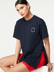 Navy Active Sport 100% Cotton Graphic T-Shirt - Image 1 of 7