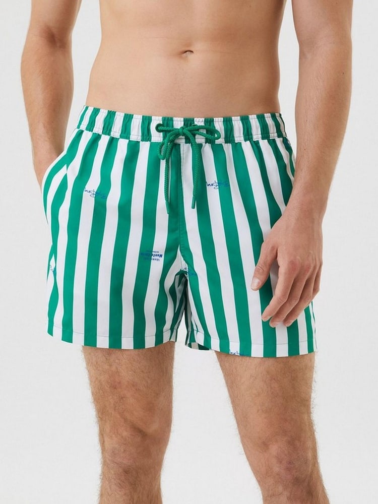Bjorn Borg Print Green Swim Shorts - Image 1 of 1 Bjorn Borg Print Green Swim Shorts - Image 1 of 1