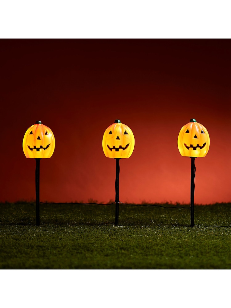 Lights4fun Orange Pumpkin Stake Lights - Image 1 of 1