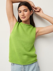 Bright Green Roll Edge Tank - Image 1 of 6