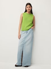 Bright Green Roll Edge Tank - Image 2 of 6
