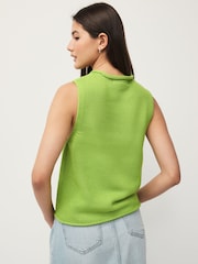 Bright Green Roll Edge Tank - Image 3 of 6