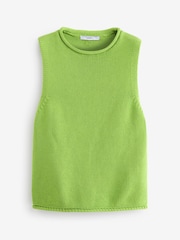 Bright Green Roll Edge Tank - Image 5 of 6