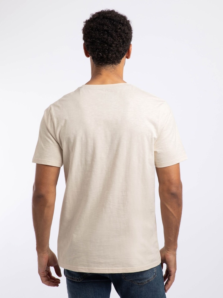 Weird Fish Cream Fished Branded Cotton T-Shirt - Image 2 of 5 Weird Fish Cream Fished Branded Cotton T-Shirt - Image 2 of 5