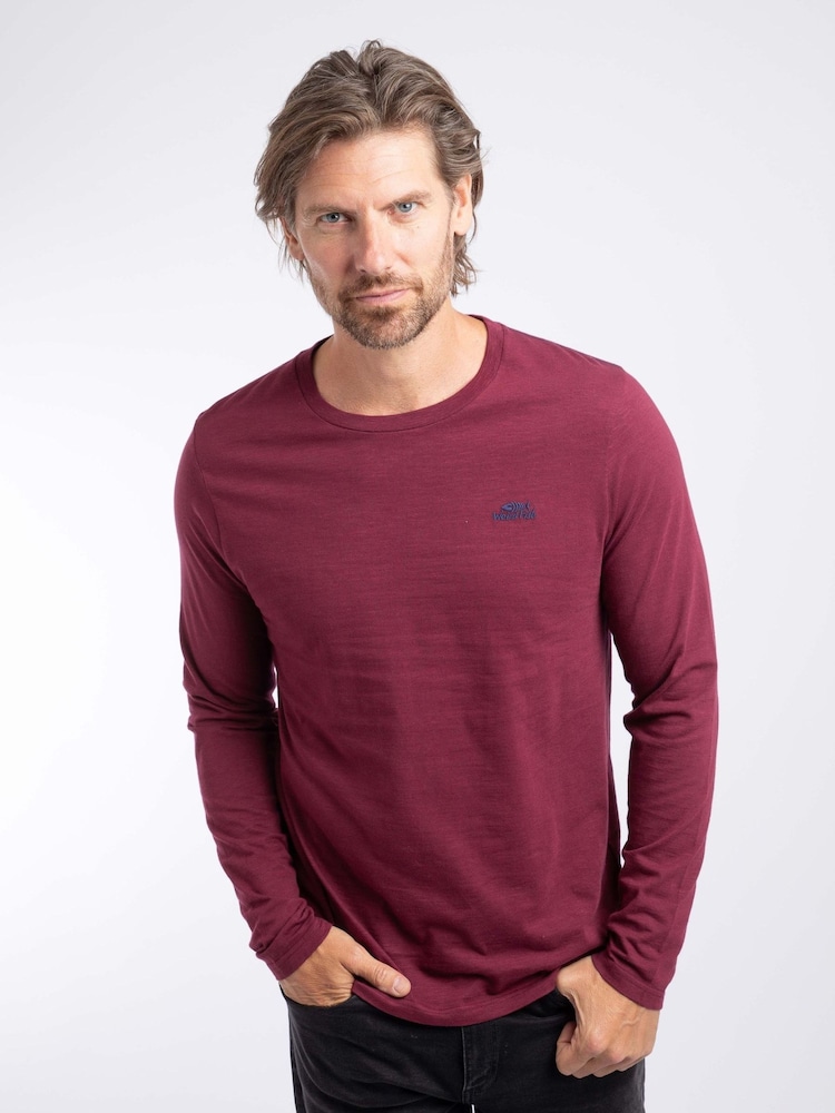 Weird Fish Red Fins Long Sleeve T-Shirt - Image 1 of 6 Weird Fish Red Fins Long Sleeve T-Shirt - Image 1 of 6