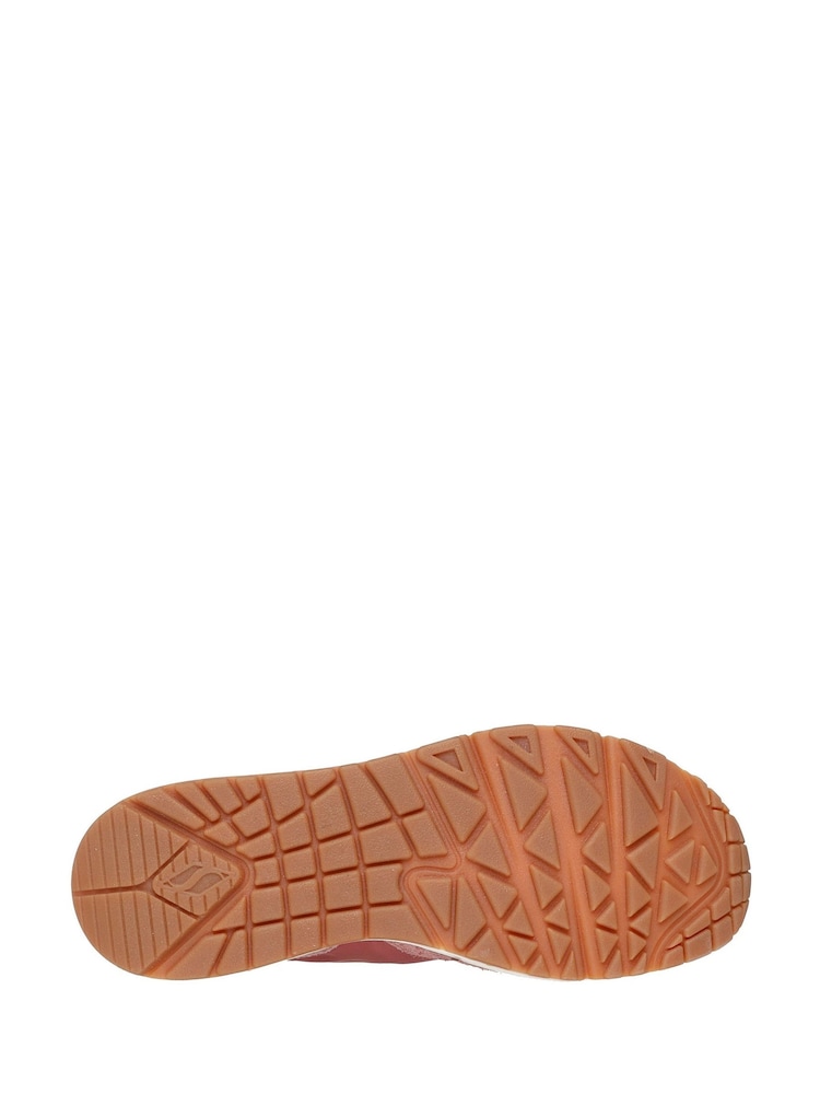 Skechers Pink Uno Vintage Dayz Trainers - Image 4 of 4