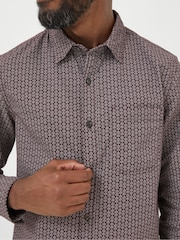 FatFace Purple Leaf Print Shirt - Image 3 of 5