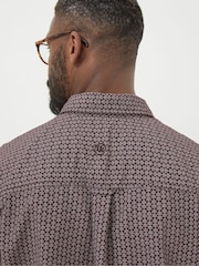 FatFace Purple Leaf Print Shirt - Image 4 of 5