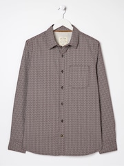 FatFace Purple Leaf Print Shirt - Image 5 of 5