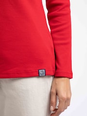Weird Fish Red Maine Ribbed Outfitter T-Shirt - Image 5 of 7