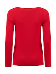 Weird Fish Red Maine Ribbed Outfitter T-Shirt - Image 7 of 7