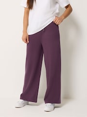 M&Co Purple Petite Wide Leg Joggers 2 Pack - Image 2 of 7