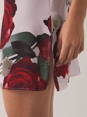 B by Ted Baker Floral Satin Lace Slip Night Dress - Image 6 of 8