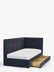 Soft Marl Petrol Blue Kids Marlow Drawer Upholstered Frame - Image 10 of 12