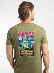 Weird Fish Green Space Coddity Back Print Artist T-Shirt - Image 1 of 6