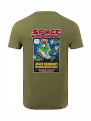 Weird Fish Green Space Coddity Back Print Artist T-Shirt - Image 6 of 6