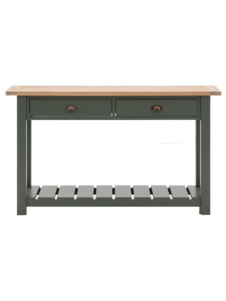 Gallery Home Moss Green Leroy 2 Drawer Console - Image 2 of 2