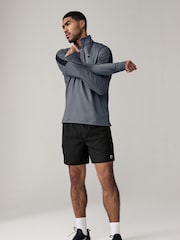 Black 7 Inch Active Gym Sports Shorts - Image 2 of 11