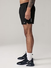 Black 7 Inch Active Gym Sports Shorts - Image 4 of 11