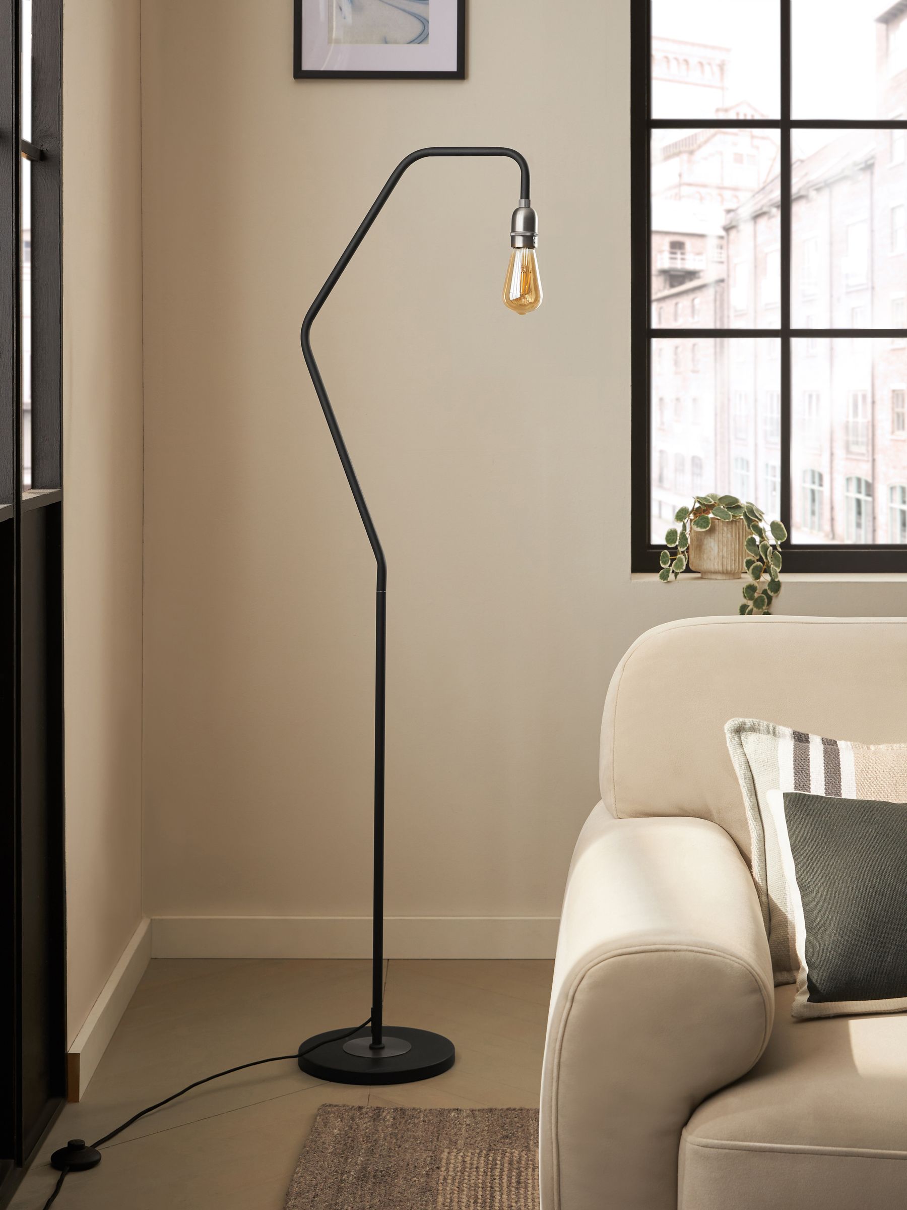 Next black floor lamp top