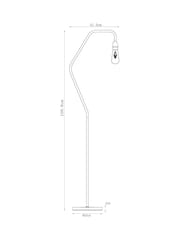 Black Brooklyn Floor Lamp - Image 5 of 9