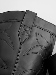 Black Forever Comfort® Stitched Detail Western Boots - Image 6 of 6