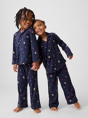 Gap Navy Gingerbread Matching Family Flannel Pyjamas Set (6mths-5yrs) - Image 1 of 3