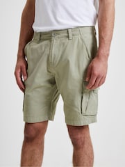 French Connection Green 100% Cotton Marine Cargo Shorts - Image 1 of 3