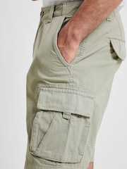 French Connection Green 100% Cotton Marine Cargo Shorts - Image 3 of 3