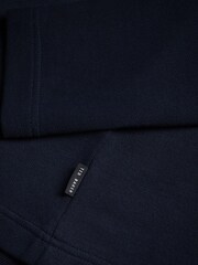 Ted Baker Blue Gazine Long Sleeve Textured Panel Half Zip T-Shirt - Image 5 of 5
