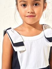 Angel & Rocket Blue 100% Cotton Avery Border Dress - Image 3 of 6