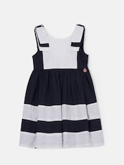 Angel & Rocket Blue 100% Cotton Avery Border Dress - Image 4 of 6