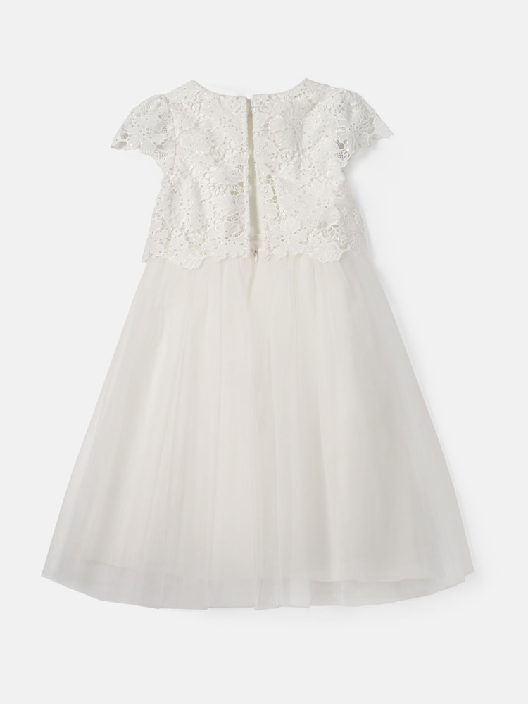 Angel & Rocket Cream Esme Lace Bodice Dress - Image 10 of 10