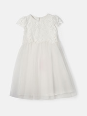 Angel & Rocket Cream Esme Lace Bodice Dress - Image 9 of 10