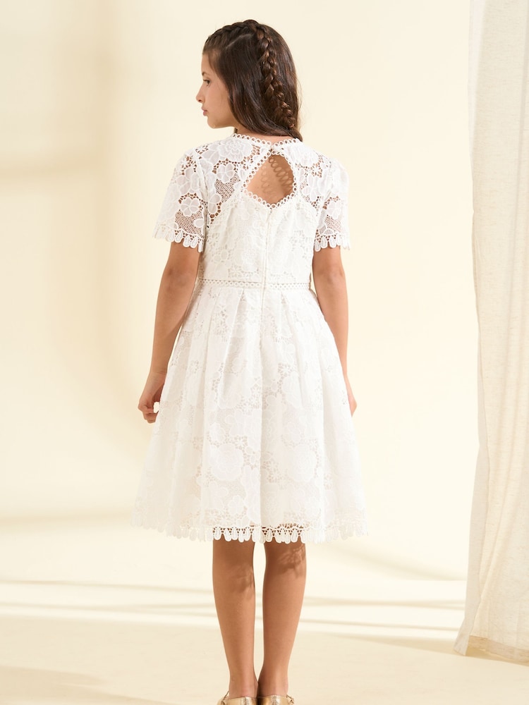 Angel & Rocket White Lace Mavea Dress - Image 2 of 9