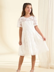 Angel & Rocket White Lace Mavea Dress - Image 3 of 9