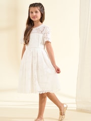 Angel & Rocket White Lace Mavea Dress - Image 4 of 9