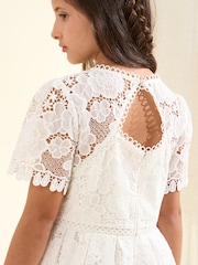 Angel & Rocket White Lace Mavea Dress - Image 6 of 9