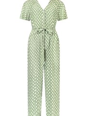 Ro&Zo Green Diamond Printed Jumpsuit - Image 6 of 6
