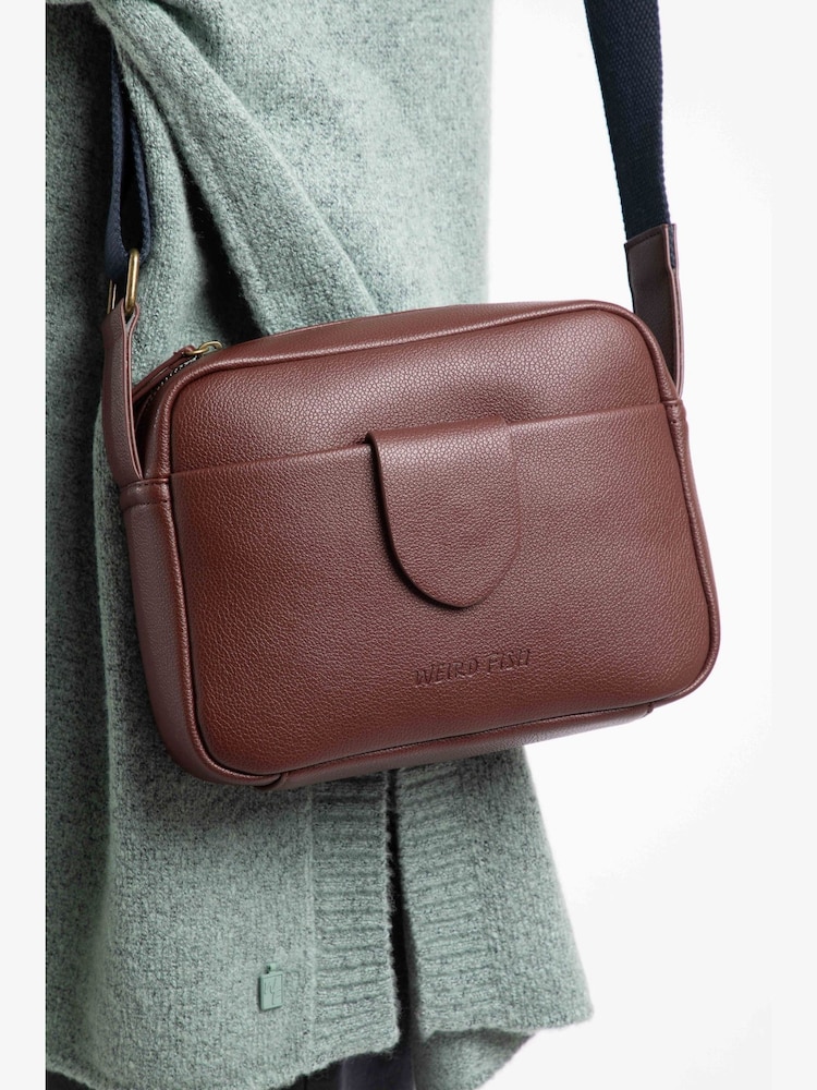 Weird Fish Brown Dion Cross-Body Bag - Image 2 of 6 Weird Fish Brown Dion Cross-Body Bag - Image 2 of 6