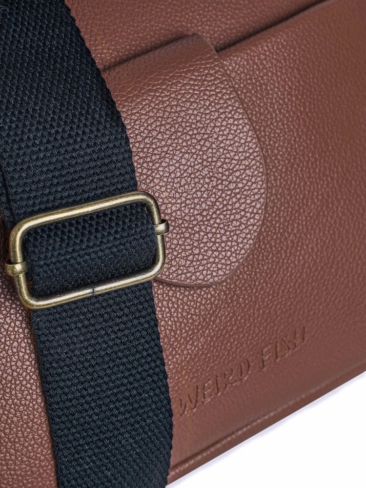 Weird Fish Brown Dion Cross-Body Bag - Image 6 of 6 Weird Fish Brown Dion Cross-Body Bag - Image 6 of 6