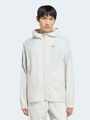 adidas Originals Tech Trefoil Essentials Trainingsjacke mit Kapuze und durchgehendem Reißverschluss - Bild 1 von 7