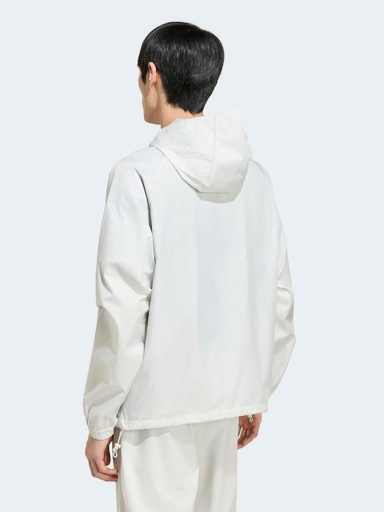 adidas Originals Tech Trefoil Essentials Trainingsjacke mit Kapuze und durchgehendem Reißverschluss - Bild 2 von 7