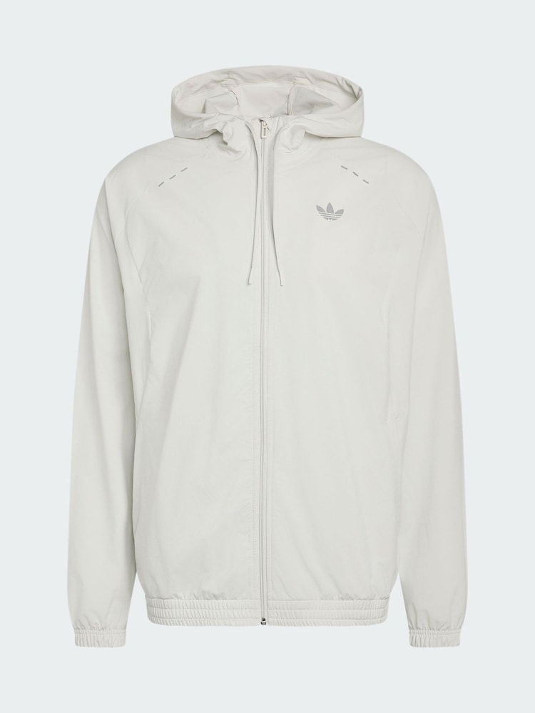adidas Originals Tech Trefoil Essentials Trainingsjacke mit Kapuze und durchgehendem Reißverschluss - Bild 7 von 7