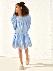 Angel & Rocket Blue Amie Lace Dress - Image 3 of 6