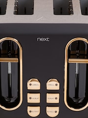 Black/Copper Electric 4 Slice Toaster - Image 7 of 8