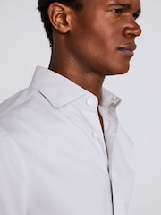 MOSS White Regular Fit Stretch Shirt - Image 2 of 2