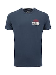 Weird Fish Blue Sun Beam Back Print Graphic T-Shirt - Image 5 of 6